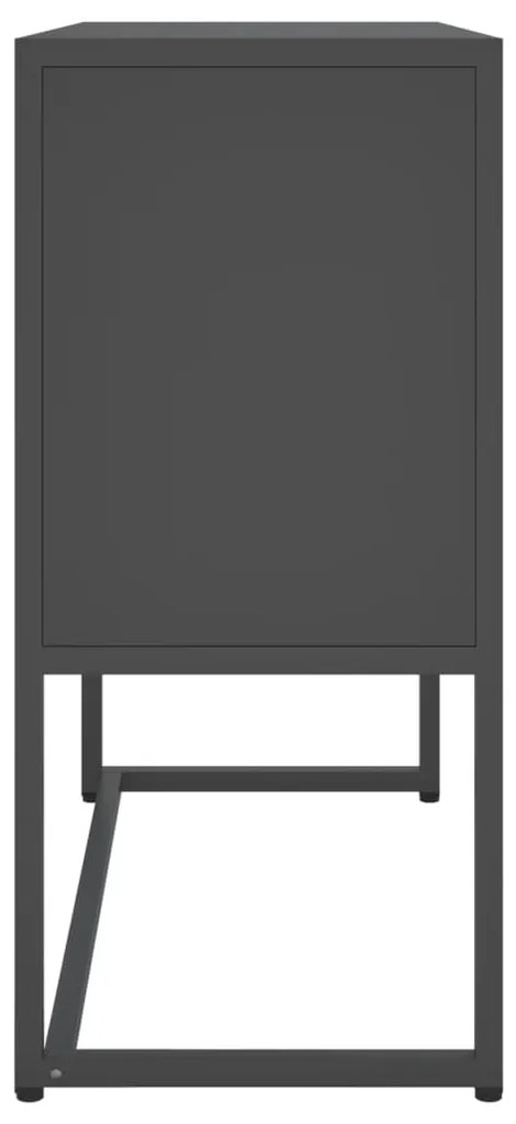 vidaXL Μπουφές Ανθρακί 75 x 35 x 75 εκ. από Ατσάλι