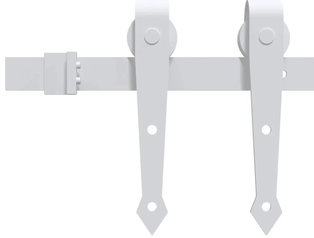 vidaXL Ολισθητή Πόρτα Καφέ 86 x 211 cm Ξύλο και μέταλλο