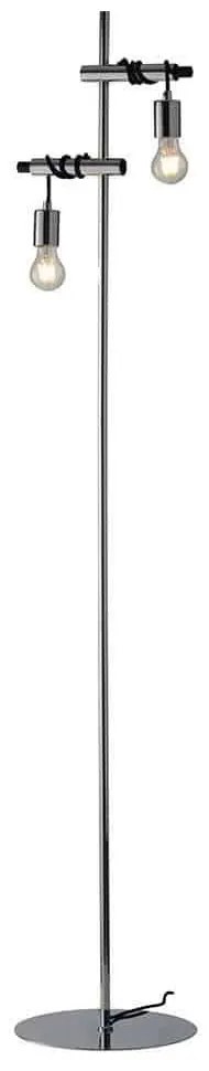Φωτιστικό Δαπέδου I-Admiral-PT2 Chrome Luce Ambiente Design Metal, Fabric