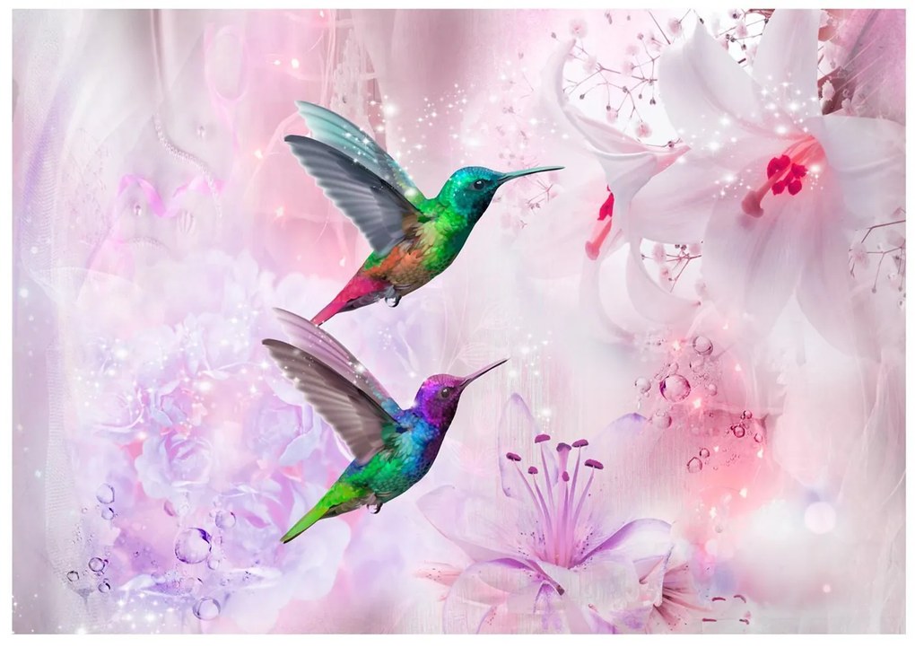 Φωτοταπετσαρία - Colourful Hummingbirds (Purple) 100x70