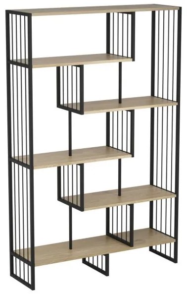 Ραφιέρα 185cm Μαύρο-Καφέ Aukside 424802 Eglo 424802