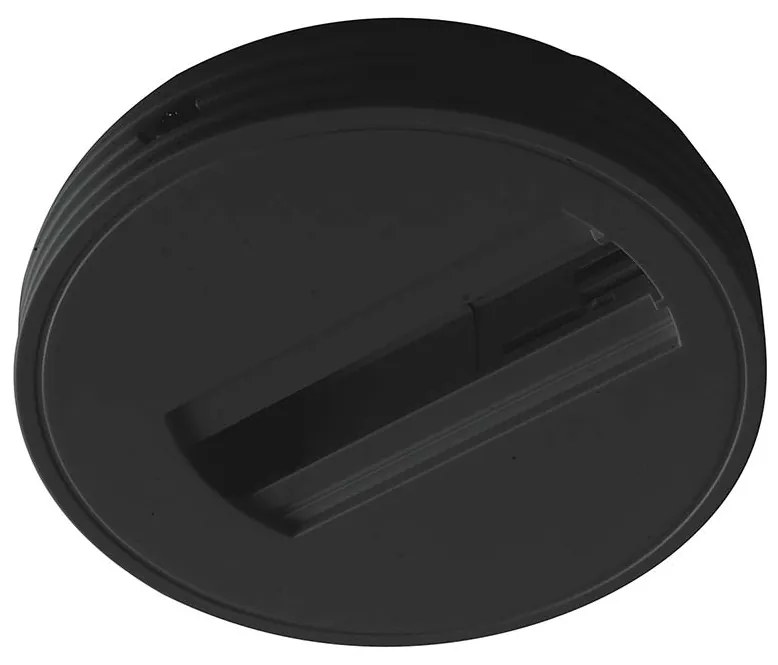 Βάση Στρόγγυλη 3C Intec LED-Track-Base Nero 8031440361675 Μαύρη