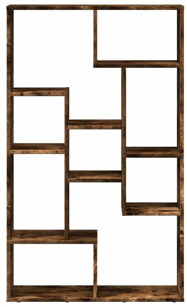 vidaXL Βιβλιοθήκη Καπνιστή Δρυς 72x20x120 εκ. από Επεξεργασμένο Ξύλο