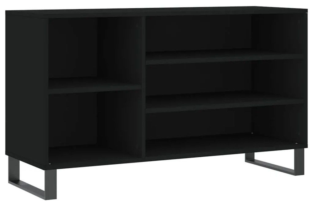 vidaXL Παπουτσοθήκη Μαύρο 102x36x60 εκ. από Επεξεργασμένο Ξύλο