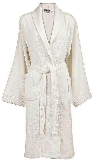 Beauty Home Μπουρνούζι με γιακά Art 3091 L-XL Εκρού