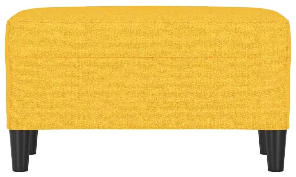 vidaXL Πάγκος Ανοιχτό Κίτρινο 70 x 35 x 41 εκ. Υφασμάτινος