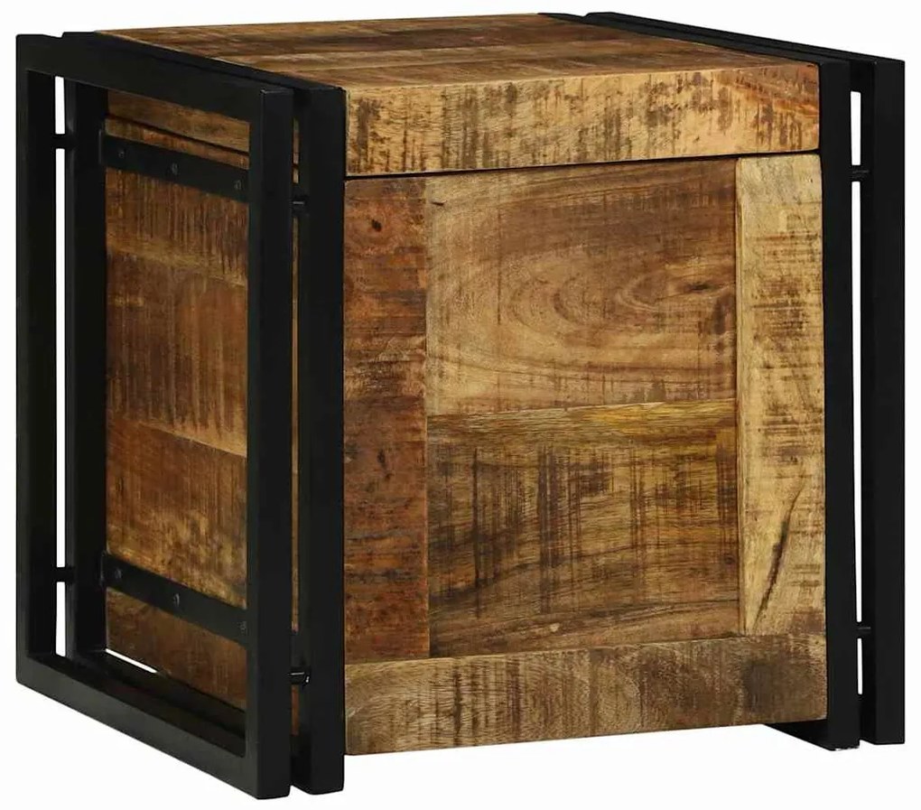 vidaXL Κουτί αποθήκευσης 40 x 40 x 40 cm Μασίφ ξύλο μάνγκο