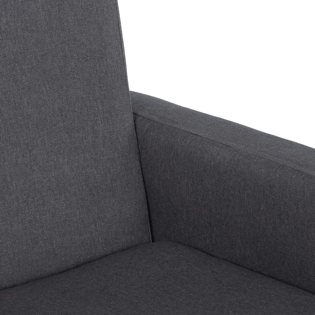 vidaXL Κουνιστή Πολυθρόνα Σκούρο Γκρι Υφασμάτινη