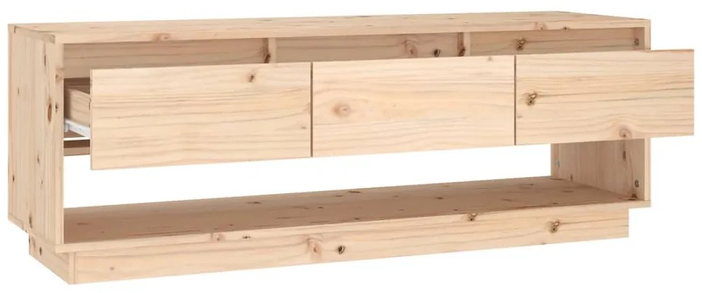 vidaXL Έπιπλο Τηλεόρασης 110,5 x 34 x 40 εκ. από Μασίφ Ξύλο Πεύκου