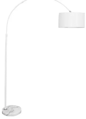 Επιδαπέδιο Φωτιστικό Μέταλλο-Ύφασμα Imperial H172 Φ34 Globostar-1588-Λευκό 1588