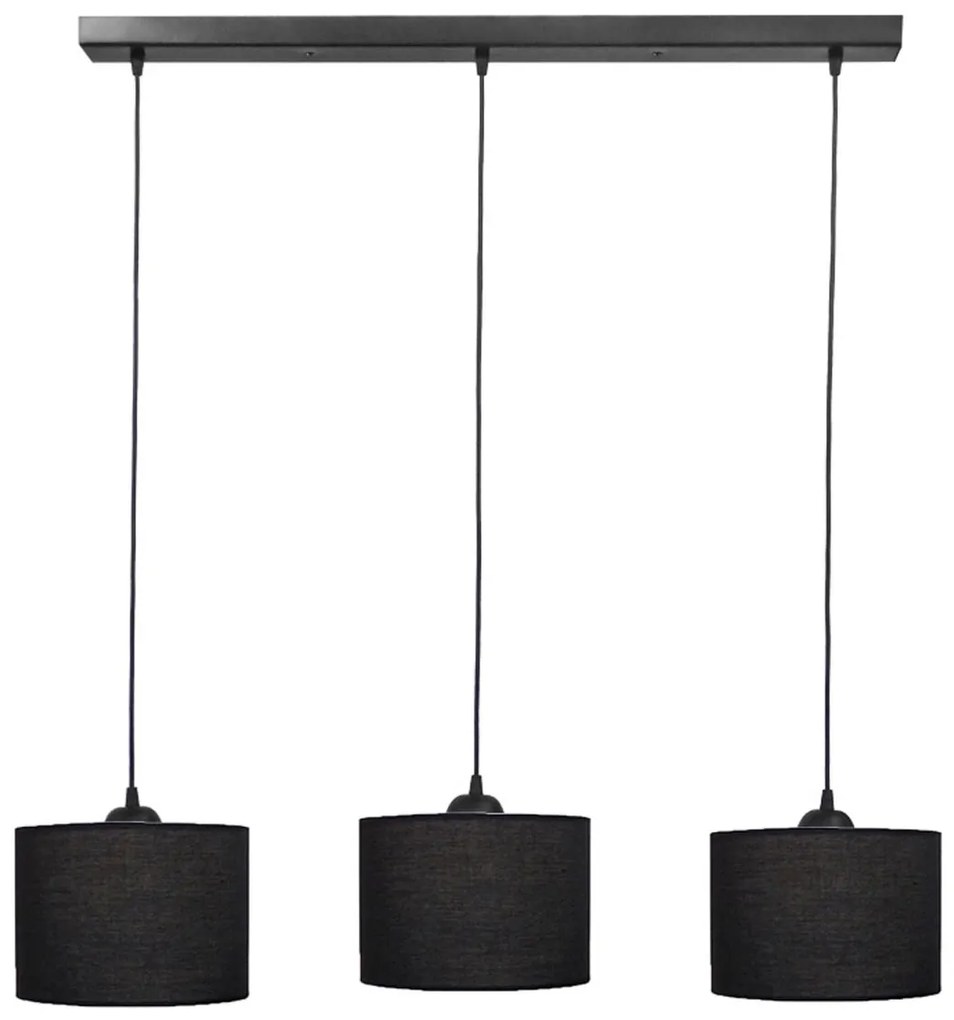 Φωτιστικό Οροφής Τρίφωτο Heronia 14-0154 Black