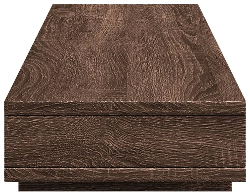 vidaXL Βάση Οθόνης Καφέ Δρυς 100x27x15 εκ. από Επεξ. Ξύλο