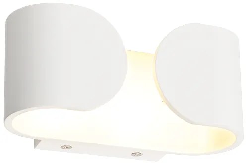 Φωτιστικό Επίτοιχο Aca L350494 NEPHELE Λευκό (White) 4000K