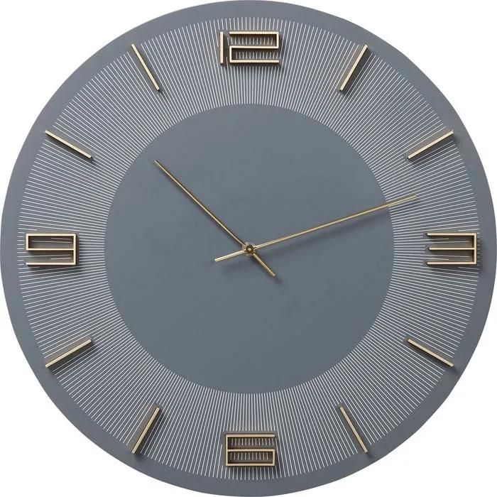 Ρολόι Τοίχου Leonardo Γκρι/Χρυσό 48,5x4,5x48,5 εκ - Γκρι
