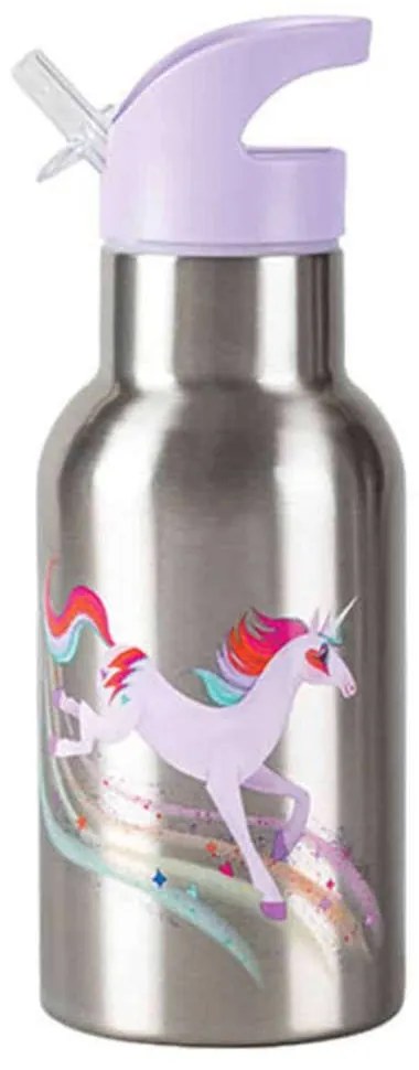 Μπουκάλι Νερού Μονόκεροι BER-3810639 400ml Φ7x19cm Inox-Purple Crocodile Creek Stainless Steel
