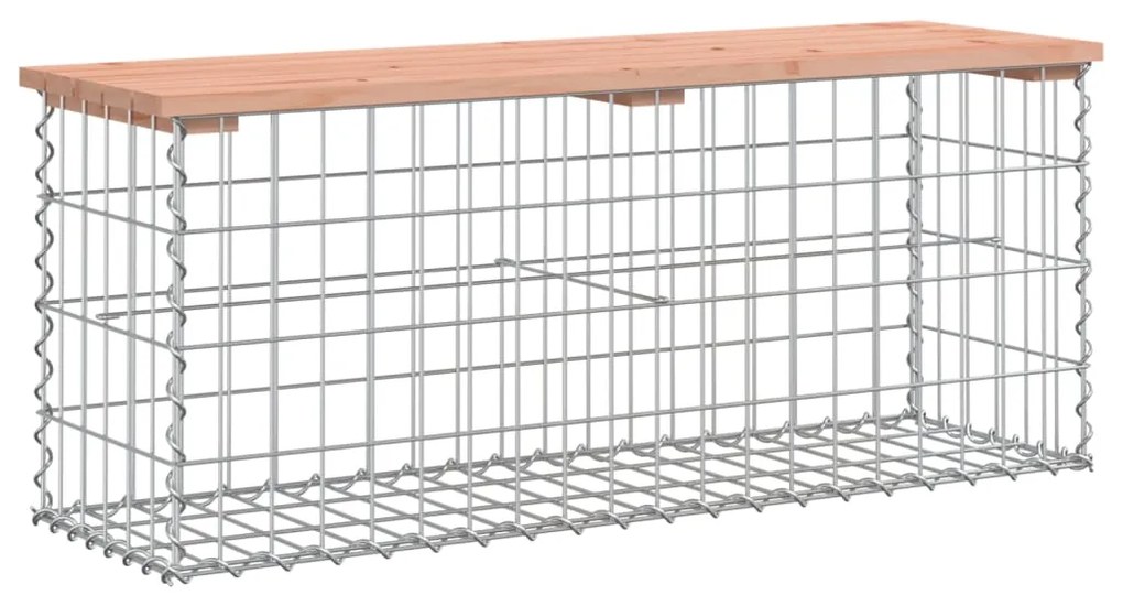 vidaXL Πάγκος Κήπου Συρματοκιβώτιο 103x31,5x42 εκ. Μασίφ Ψευδοτσούγκα