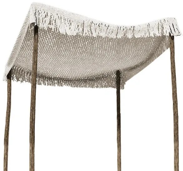 Δίχτυ σκίασης Roof Pakoworld μακραμέ μπεζ 3.8x3m 220-000005-220-000005-Μπεζ 220-000005