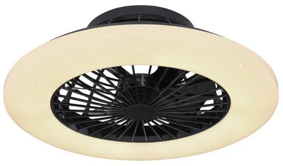 Ανεμιστήρας Οροφής LED 30W Μαύρο Dimmable Travo 03628B Globo Lighting-03628B-Μαύρο 03628B
