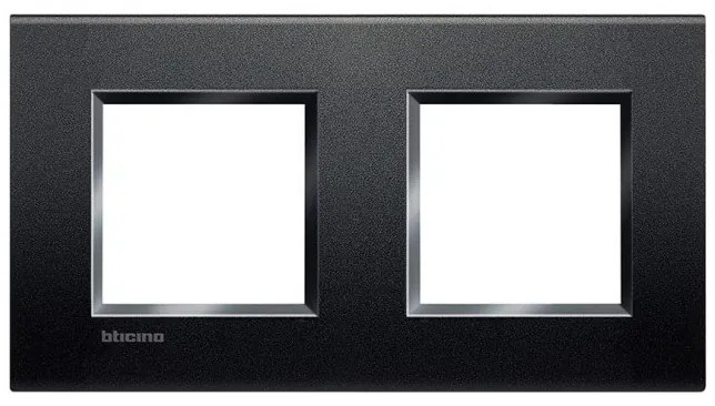 Πλαίσιο 2 + 2 Θέσεων Γραφίτης Bticino LNA4802M2AR Legrand-LNA4802M2AR-Ανθρακί LNA4802M2AR