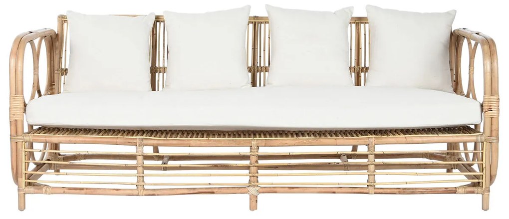 Καναπές Home ESPRIT Λευκό Φυσικό 192 x 72 x 75 cm