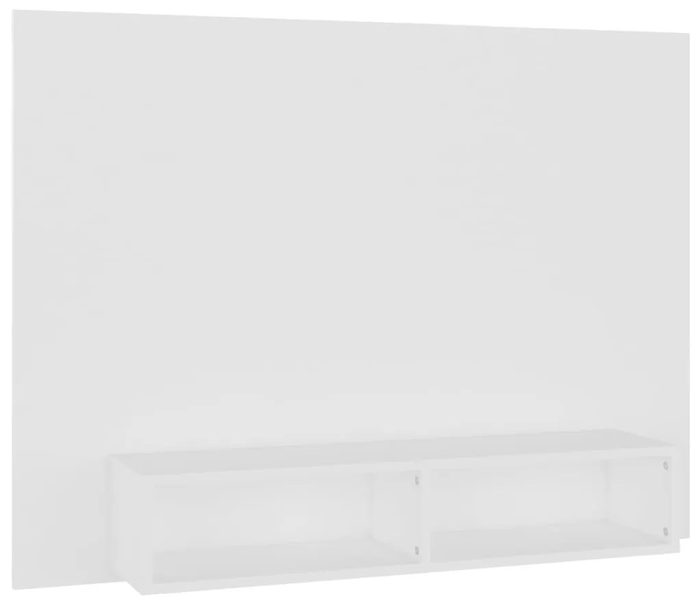 vidaXL Έπιπλο Τηλεόρασης Τοίχου Λευκό 120 x 23,5 x 90 εκ. Μοριοσανίδα