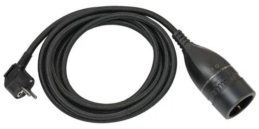 Brennenstuhl Μπαλαντέζα Σούκο 5m 3x1.5mm Με Περιστροφικό Διακόπτη Μαύρη 1161830030 150166