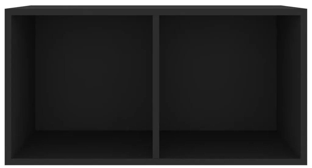 vidaXL Έπιπλο Δίσκων Βινυλίου Μαύρο 71x34x36 εκ. Επεξεργ. Ξύλο