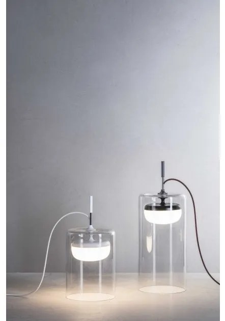 Επιτραπέζιο Φωτιστικό LED 8,5W 2700K Dimmer Κρύσταλλο Diver T1 Prandina-1C70000113001-Λευκό 1C70000113001