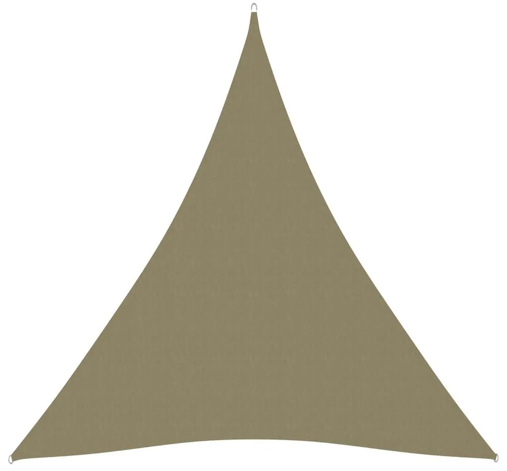 Πανί Σκίασης Τρίγωνο Μπεζ 3 x 4 x 4 μ. από Ύφασμα Oxford - Μπεζ