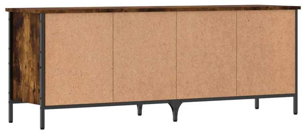 vidaXL Παπουτσοθήκη Καπνιστή Δρυς 131 x 35 x 50 εκ. από Επεξεργ. Ξύλο