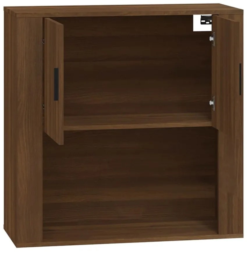 vidaXL Ντουλάπι Τοίχου Καφέ Δρυς 80x33x80 εκ. Επεξεργασμένο Ξύλο
