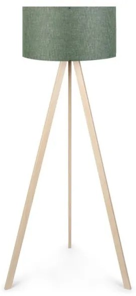 Φωτιστικό Δαπέδου Rosling Mdf/Ύφασμα Pvc Φυσικό/Χακί 38x38x140 GP029-0001,19 Megapap-GP029-0001,19-Πράσινο GP029-0001,19