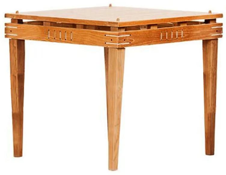 Τραπέζι τραπεζαρίας τετράγωνο teak - Ξύλο - 183-5008