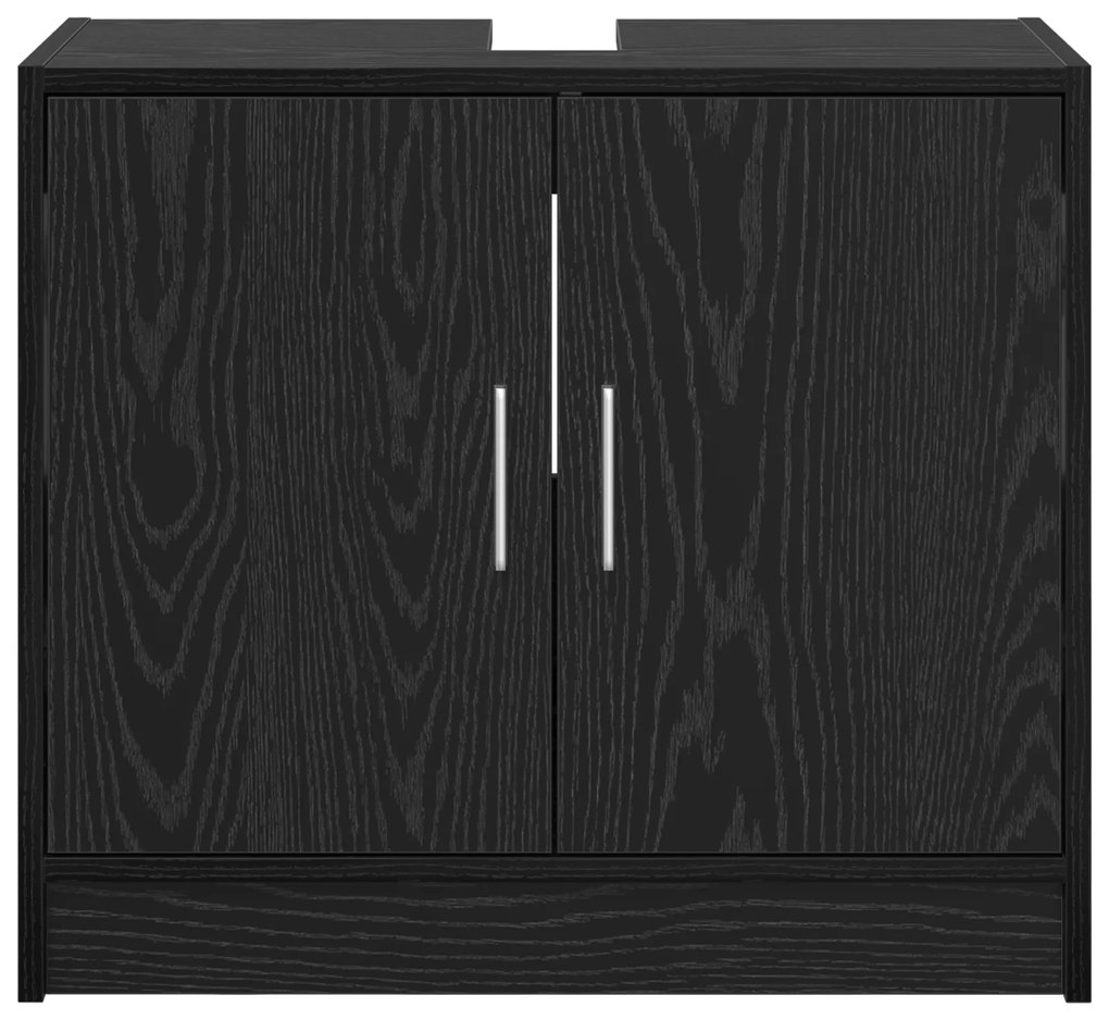 vidaXL Ντουλάπι Νιπτήρα  Μαύρου Δρυός 63x29x55 εκ. Επεξεργασμένο Ξύλο