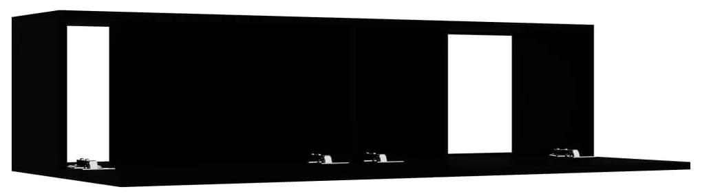 vidaXL Έπιπλο Τηλεόρασης Μαύρο 120 x 30 x 30 εκ. από Μοριοσανίδα