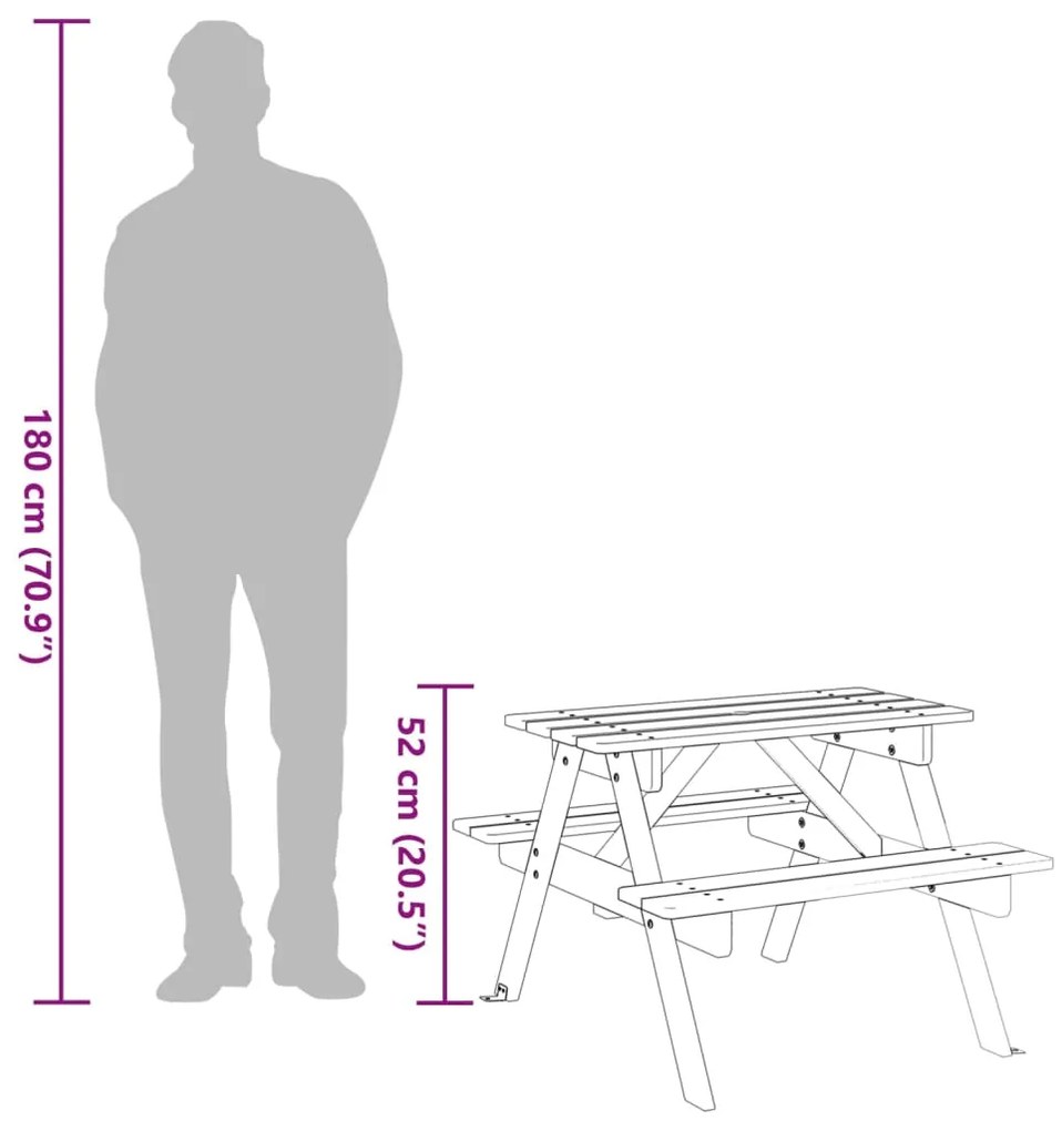 ΤΡΑΠΕΖΙ ΠΙΚΝΙΚ ΓΙΑ 4 ΠΑΙΔΙΑ ΜΕ ΟΠΗ ΟΜΠΡΕΛΑΣ ΜΑΣΙΦ ΞΥΛΟ ΕΛΑΤΗΣ 4008983