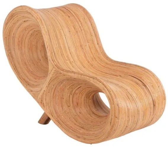 ΠΟΛΥΘΡΟΝΑ CURVY LOUNGE HM9645.01 ΑΠΟ RATTAN ΣΕ ΦΥΣΙΚΗ ΑΠΟΧΡΩΣΗ 63x128x97Y εκ.