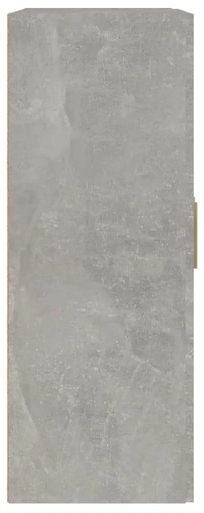 Ντουλάπι Τοίχου Γκρι Σκυρ. 69,5x32,5x90 εκ. Επεξεργασμένο Ξύλο - Γκρι