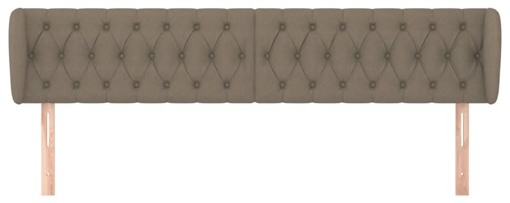 Κεφαλάρι με Πτερύγια Taupe 203 x 23 x 78/88 εκ. Υφασμάτινο 3117506