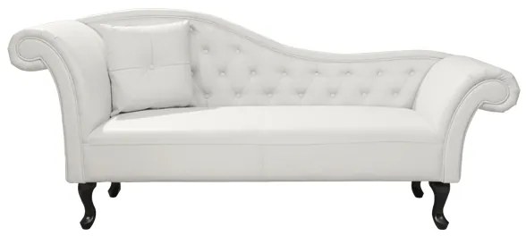 ΑΝΑΚΛΙΝΔΡΟ T.CHESTERFIELD NIOVI HM3007.02 PU ΛΕΥΚΟ-ΜΑΥΡΑ ΠΟΔΙΑ 190x61x84Yεκ.