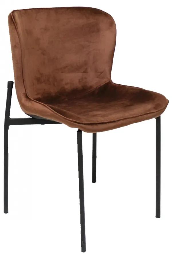 15168 STEAM καρέκλα μεταλλική Σε πολλούς χρωματισμούς 46x43x76cm Μέταλλο - Ύφασμα