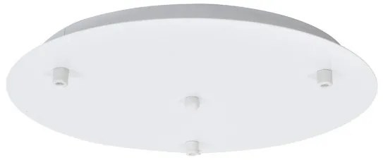Ροζέτα Οροφής Στρογγυλή Φ35cm 3 Υποδοχές Homelighting-77-4383-Λευκό 77-4383
