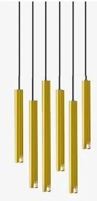Κρεμαστό Φωτιστικό Οροφής 100-09710-13S Luma-100-09710-13S-GOLD-Χρυσό 100-09710-13S-GOLD