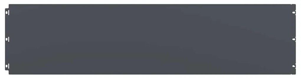 vidaXL Περιφράξεις γκαζόν 10 τεμάχια Ανθρακί από χάλυβα ψυχρής έλασης