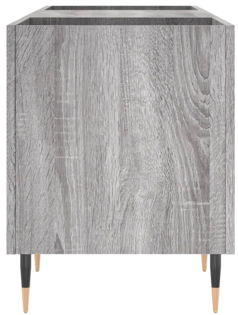vidaXL Δισκοθήκη Γκρι Sonoma 121 x 38 x 48 εκ. από Επεξεργασμένο Ξύλο