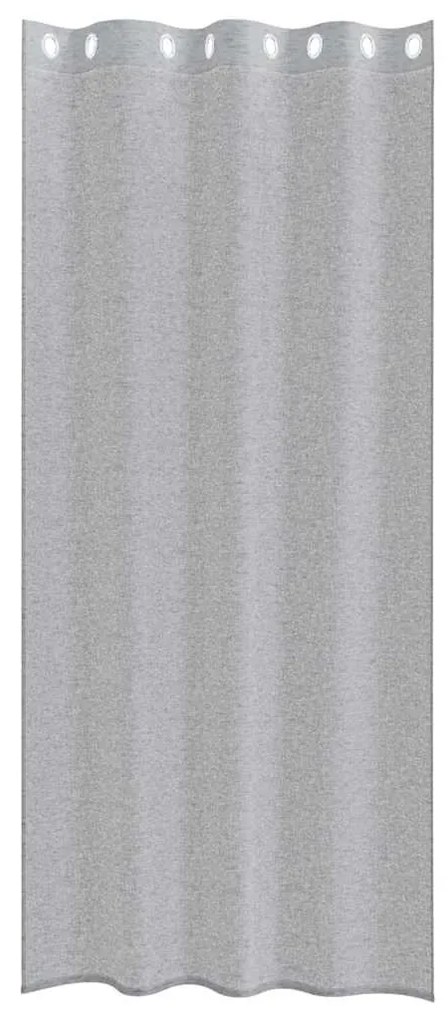 vidaXL Κουρτίνες με κουρτίνες 2 pcs Σκούρο γκρι 140x175cm Πολυεστέρας
