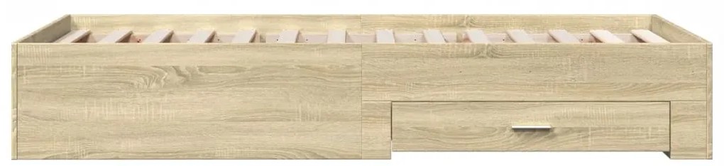 vidaXL Πλαίσιο Κρεβατιού με συρτάρια Sonoma Δρυς 100x200εκ. Επεξ. Ξύλο