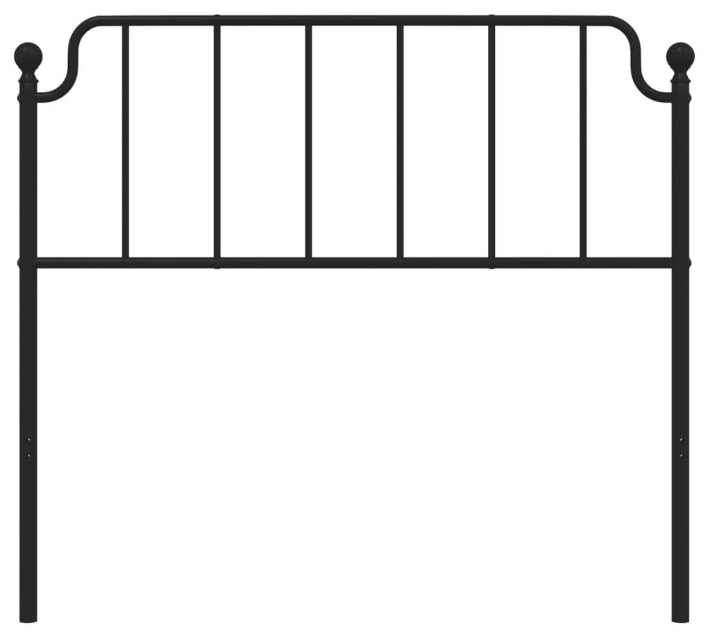 vidaXL Κεφαλάρι Μαύρο 107 εκ. Μεταλλικό