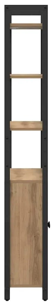 vidaXL Βιβλιοθήκη Artisan Oak 60 x 24 x 161 εκ Επεξεργασμένο ξύλο