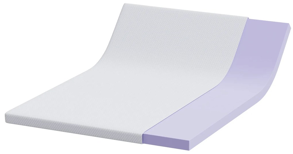 vidaXL Στρώματα Λευκό 140 x 200 cm 100% ύφασμα πολυεστέρα με τζακάρ